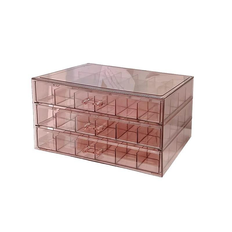 Acrylic Jewelry Storage Box for Earrings, Necklaces, and Accessories with Anti-Oxidation Protection and New Drawer Design