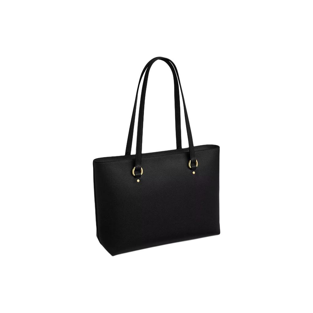 Coach Taška Signature Canvas Černá Kůže Velká Kapacita Denní Dojíždění CCD71-IMBLK