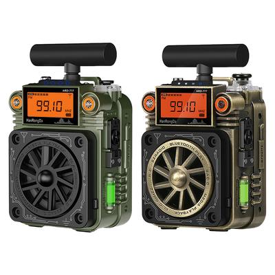 A49T -777 FM MW SW VHF Full-Band Bluetooth Radio Fingertip Gyroscope Mini Radio Multi-Function Mini Speaker