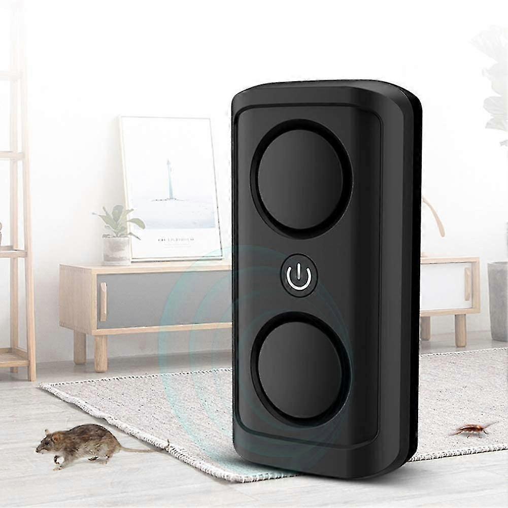 Ultrasonic Insect Repeller, Indoor Rodent Repeller Electric Fly Killerblack-1pcs