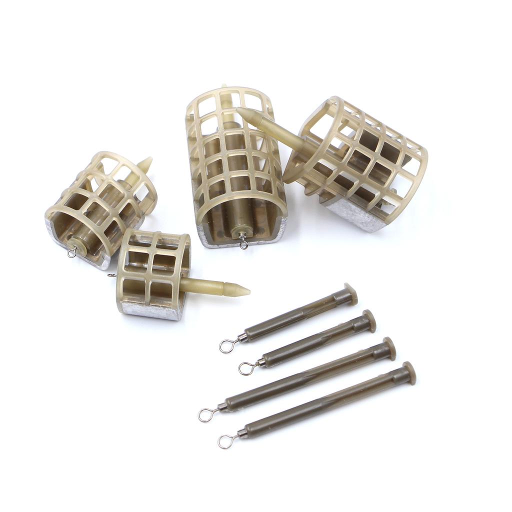 Selco High Quality Feeder Fishing Accessories Plastic and Lead Bait Trap Cage Method Feeder