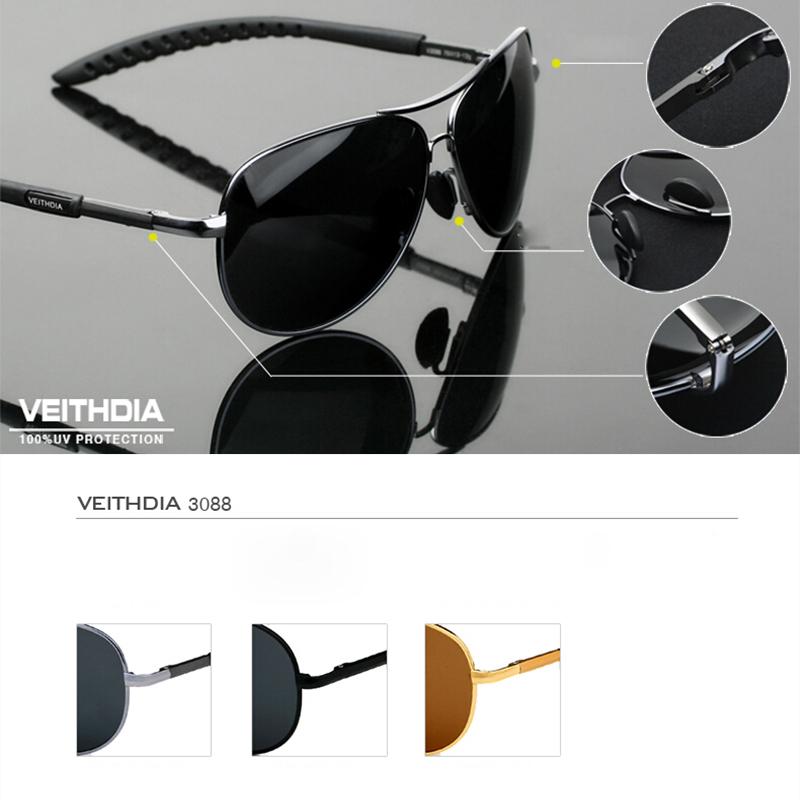 Men Women Sunglasses VEITHDIA Polarized UV400 Brand Designer Outdoor Driving Sports Cycling Eyewear Sun Glasses For Male 3088 4