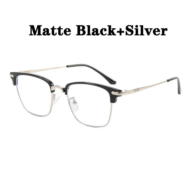 

Black Anti Blue Light Computer Glasses Round Metal Frame for Women Men Blocking Glasses Optical Eyewear