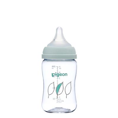 Pigeon Breast Milk Experience Baby Bottle 200ml Light and Unbreakable Plastic Leaf Premium Transparency Like Glass (T-Ester)