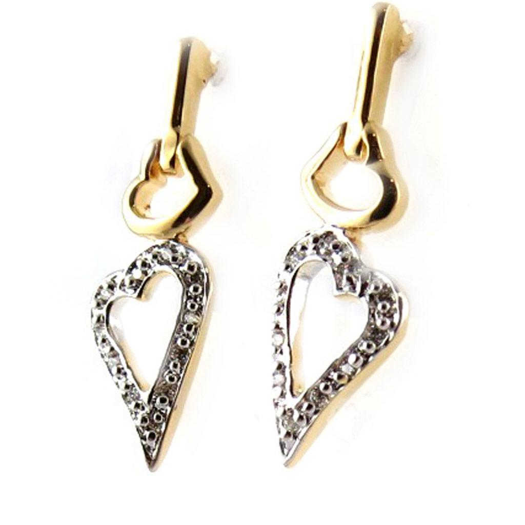 Les Trésors De Lily [F0947] - Gold Plated Earrings 'Tendrement'