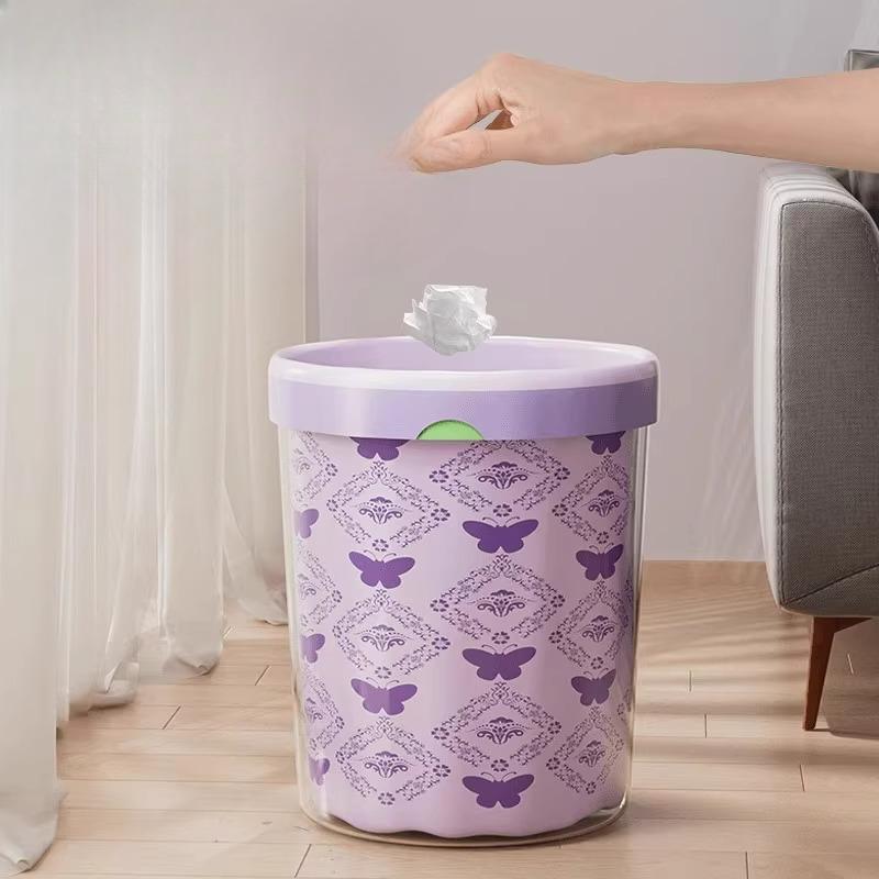 Lavendel Tränenfrei Kordelzug Müllbeutel Haushalt Verdickt Handheld Küchenplastikbeutel Büro Reinigungsbeutel Extra Dick
