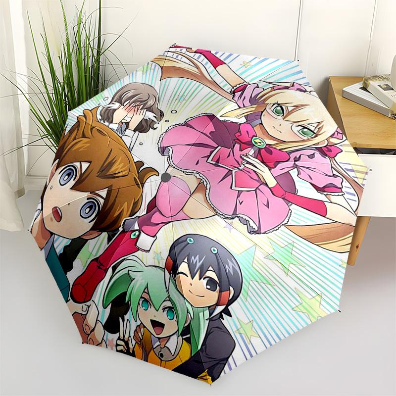 

1pc Detective Conan Outdoor Umbrella - Automatic Opening/Closing, Collapsible Design with 8 Iron Ribs, Perfect Gift for Fans, Travelers, Daily Use.C01