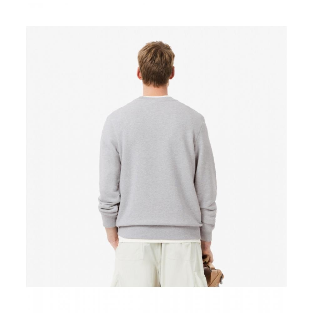 LacoSTe Men S Holiday Croc Crewneck T ShirT [melange Gray]