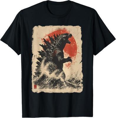 Retro Vintage Japońska Sztuka Legendarny Rzadki Kaiju unisex Koszulka Unisex Koszulka