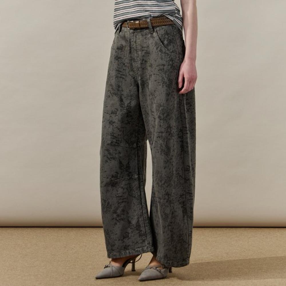 

Maxza Vintage Jacquard Pattern Cut Wide Pants Zf04ql006na Grey/SM