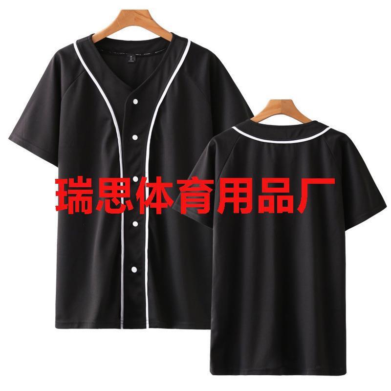 Unisex Lightweight Cotton Tee Shirt Short Sleeve Loose Fit Casual Baseball Style Plain Color
