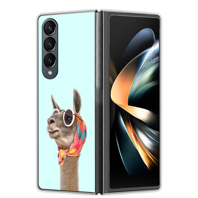 

Для Samsung Galaxy Fold 6 5 4 Чехол Крутое Космическое Животное Прозрачные Жесткие Чехлы для Телефона для Galaxy Z Fold6 5G Задняя Крышка Zfold6 Чехлы Capa Galaxy Z Fold6