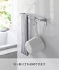 Yamazaki Tower Magnetic X D28 X Floating Wall 3607 Bucket, White, Approx. W16.5 H13cm, Storage,
