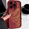 Luxury Fashion East Dragon Soft Phone Case For iPhone 11 12 13 14 15 16 Pro Max XR XS X 7 8 Plus SE 2020 Silicone INS Covers