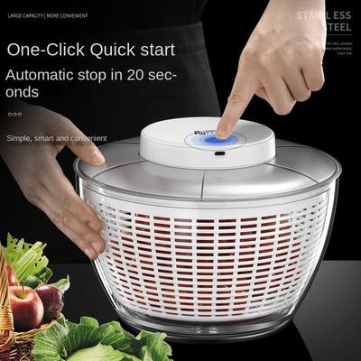 Uscător Electric de Curățare Rapidă Dehidrator Legume Fructe Separare Uscat și Umed Centrifugă Salată Gadget Bucătărie