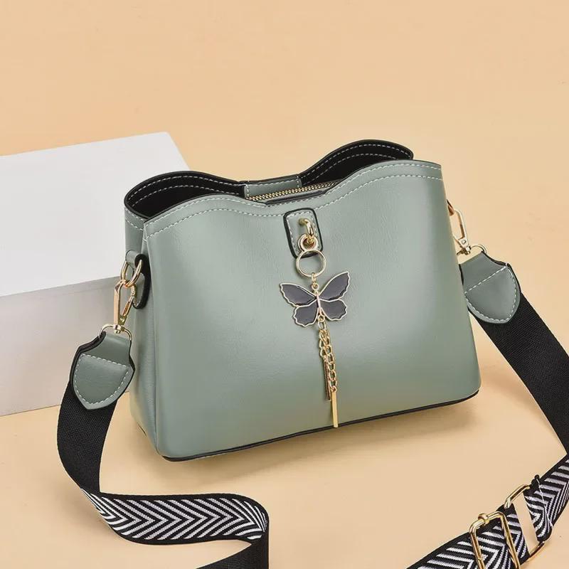 Women's 2026 Multi-Compartment Large Capacity Bucket Shoulder & Messenger Bag
