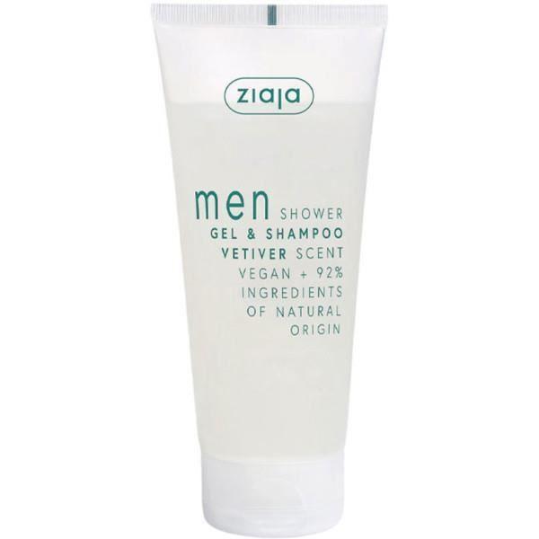 Gel douche et shampooing pour homme - ZIAJA - Vetiver - 200 ml