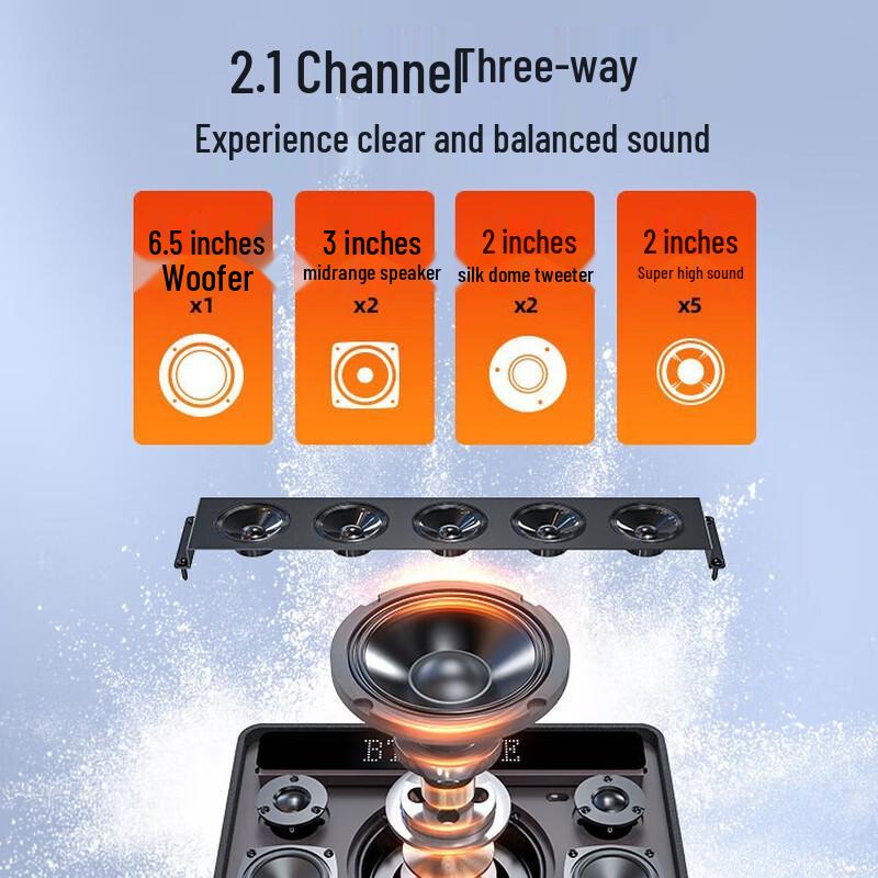 Sansui G12 Portable Bluetooth Karaoke Speaker