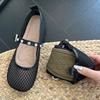 Fashion Summer Mesh Women's Flats Sandals Designer Buckle Shoes 2025 New Trend Fashion Shallow Shoes Walking Cozy Soft Chaussures Femme