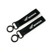 1PC Nylon Motorcycle Logo Keychain Ring Car Logo Key Holder Wrist Strap For Civic Accord City Odyssey CR-V XR-V HR-V Vezel FL3
