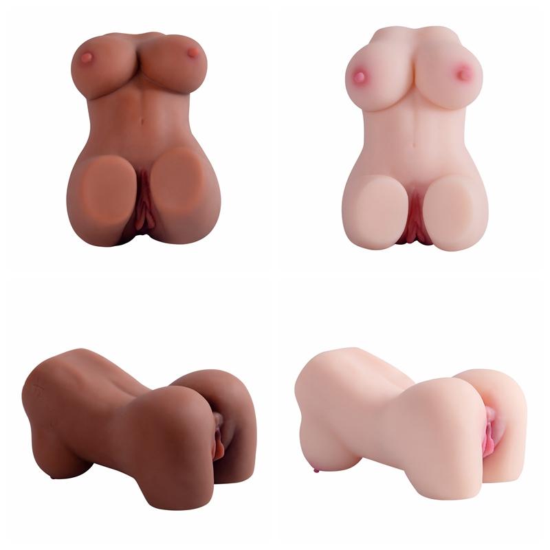 Sexy Half Body Doll Sex Toy for Men Adults Products Big Ass Anal Realistic Vagina Dual Channel Pocket Pussy Male Masturbators
