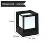 European-Style Solar Waterproof Outdoor Square Light for Courtyards, Villas, Parks, Fences, and Gates 