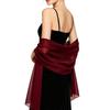 Elegante Sciarpa Leggera in Chiffon Trasparente Coprispalle da Sera per Donna Sciarpa Lunga Morbida per Matrimoni Eventi Formali Feste