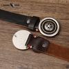 Personality Trend Thickened Genuine Leather Cowhide Smooth Buckle Belt Men's Belt Korean Style Retro All-match