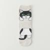 Women's Cute Cartoon Cat Mid-Calf Socks Cotton Japanese Lucky Cat Fashion Socks