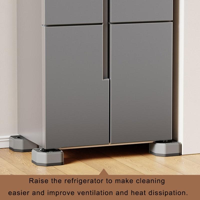 4Pcs Anti Vibration Pads for Washing Machine Washer Dryer Moving Walking Vibration Transfer Stabilizer Support Feet Mat