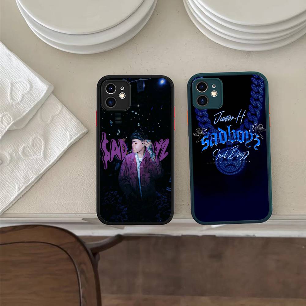 Junior H SAD BOYZ 4 LIFE Phone Case For IPhone 16 15 14 X XR XS 7 8 Plus 11 12 13 Pro MAX 13mini Matte Shockproof Case