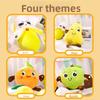 Interactive Musical Toy Sensing Beat Plush Toys Fruit Musical Dooll Pear Fruit Sensing Beat Piano Plush Toy Orange