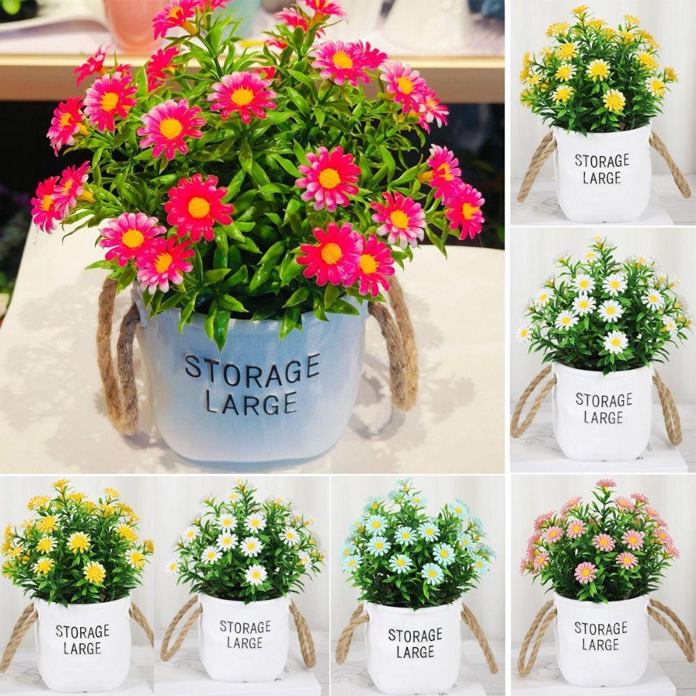 Nová 5 barev Umělá rostlina v květináči 18*22cm Plastová bonsaj Květináč Stolní dekorace Falešné rostliny na svatbu Domov Hotel Kancelář