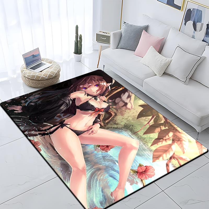 Sexy Girls Printed Carpet Living Room Home Decor Sofa Table Rug Anti Slip Chair Cushion Lounge Mat Large Rug Picnic Camping Yoga