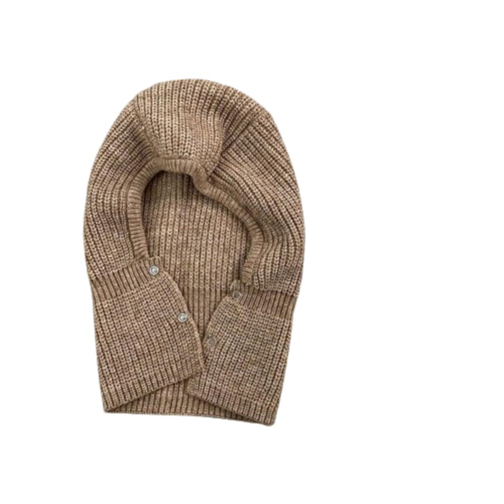 Thickened Knitted Woolen Hat Korean Style Children Plush Beanie Lovely Kids Scarf Hat Set  Toddler