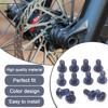 12 ks M5x9 šroub kotoučové brzdy pro jízdní kolo Heavy Duty Barevný kov T25 kotoučové brzdy pro horské kolo Rotor kotoučové brzdy Náhradní díly na kolo Příslušenství