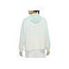 Nike Color Block Design Brand Logo Printed Hooded Jacket Women jackets Light-Blue DZ3036-311