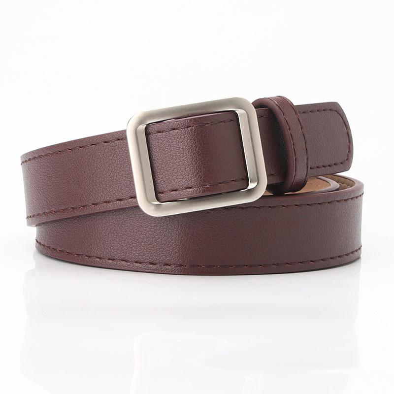 Ladies Simple No Punch Adjustable Belt With Alloy Buckle For Daily Use