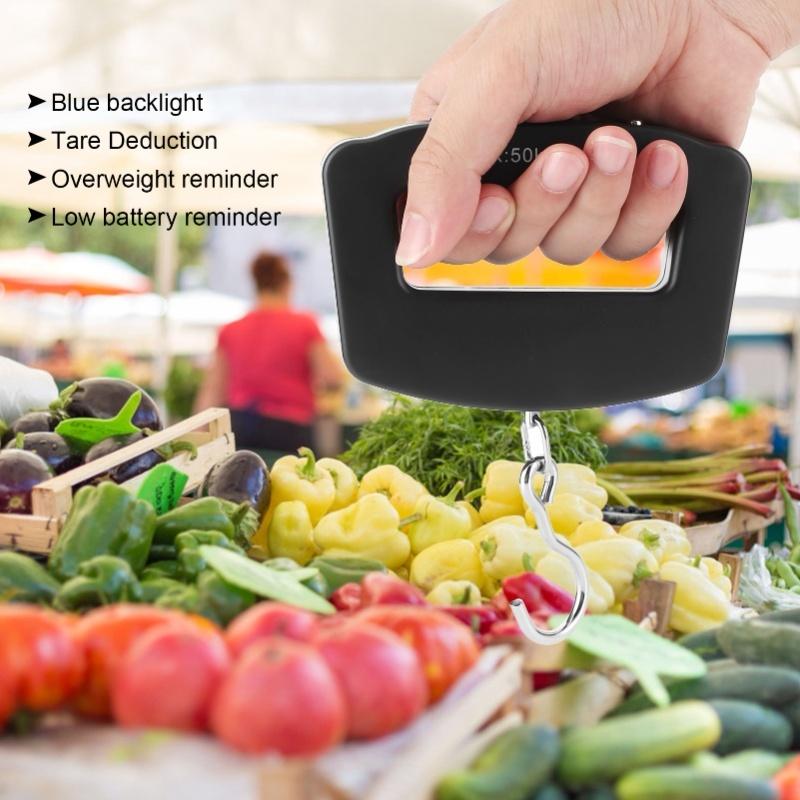 Hanging Scale Portable Electronic Weighing Convenient Suitcase Luggage Balance 50KG/10KG