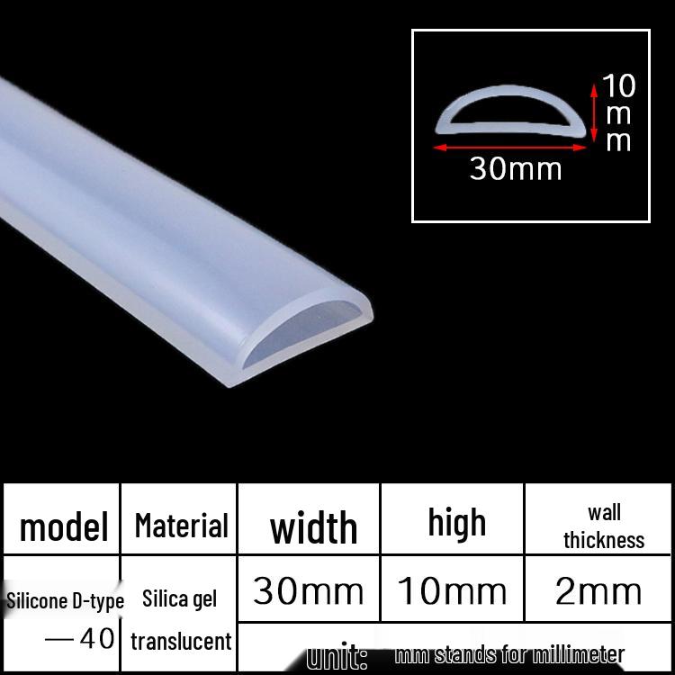 D-Shaped Silicone Sealing Strip: High-Temperature, Water-Retaining, Self-Adhesive, Anti-Collision, Shock-Absorbing for Doors & Windows