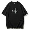 Casual Gothic 100% Cotton Printed Women T Shirts 2024 Summer New Streetwear Plus-size Female Loose Tees Oversized Tops 70542