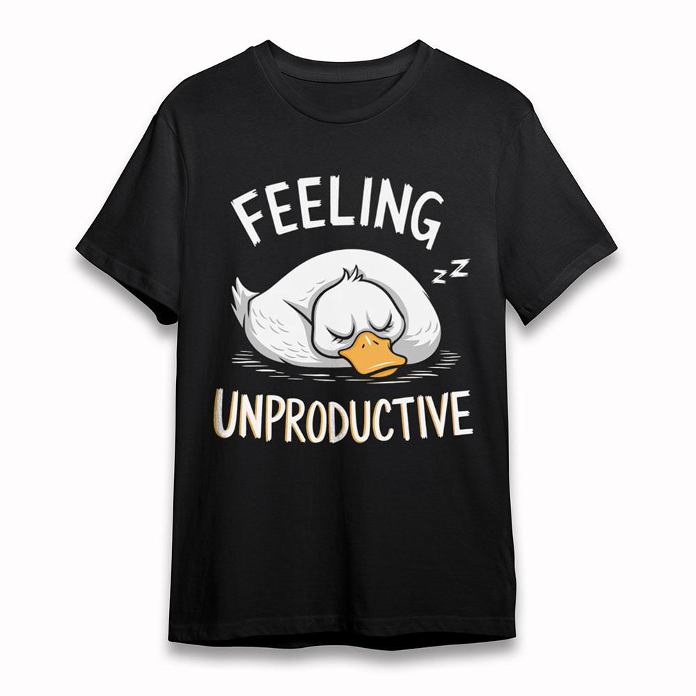 

Men s Classic T-Shirt Sleeping Duck ZZZ Symbol Tee Black Cotton Short Plus Size S