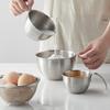 304 Stainless Steel Measuring Cup with Handle Scale Large Capacity Multifunction Egg Liquid Mixing Bowl Kitchen Supplies