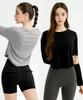 XEXYMIX [2Pack] Easy Round Crop Long Sleeve Xa5445G
