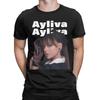Vintage Ayliva Sänger T-Shirts Unisex Baumwolle Kurzarm Musik Rundhals Sommerkleidung