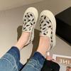 Little White Shoes Women's Spring 2025 New Versatile Breathable Canvas Shoes One Pedal Soft Sole Comfortable Platform Casual Shoes