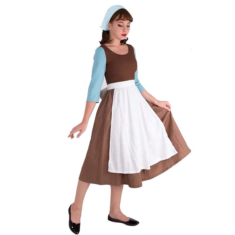 

Maid Halloween Cosplay Costume - Cinderella Inspired Farmhouse Outfit XXL