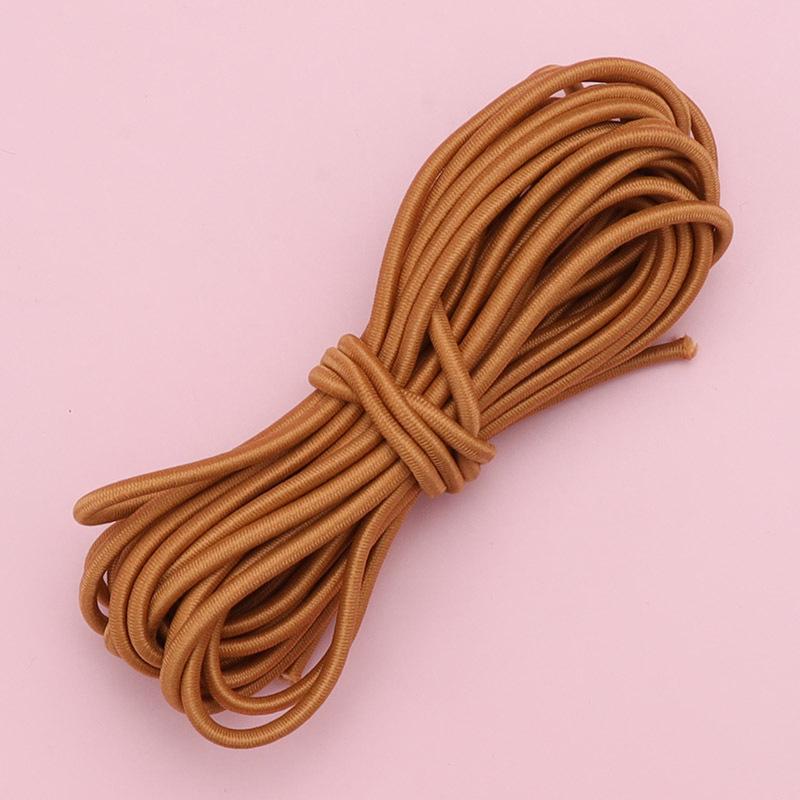 Colorful Round Elastic Cord for Hoodie and Pant Cuffs, Waist Drawstring, High-Elasticity Rubber Latex Thread Elastic Band