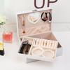 Dustproof Double Layer Jewelry Box Large Capacity Cosmetics Box Jewelry Storage Box  Bracelets