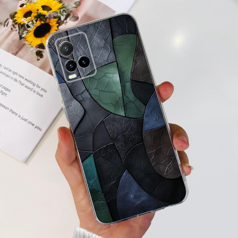 For Vivo Y33s V2109 Case Y21 2021 V2111 Cover Fashion Flower Soft Clear Silicone Slim Fundas For Vivo Y21t Y33t Y21a Y21s Bumper